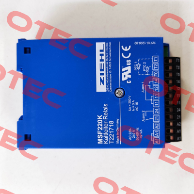 P/N: T221718 Type: MSF220K Ziehl