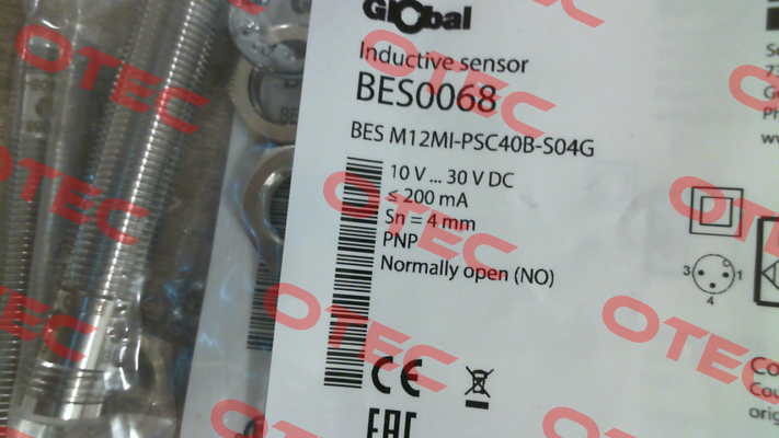 P/N: BES0068, Type: BES M12MI-PSC40B-S04G Balluff