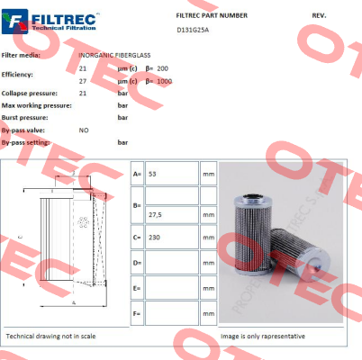 D131G25A Filtrec