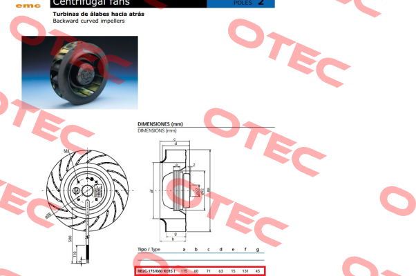 RB2C-175/060 K015 I-1892  Emc