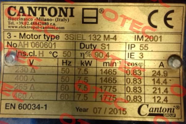 DS-Motor 3 SIEL 132 M-4 Cantoni