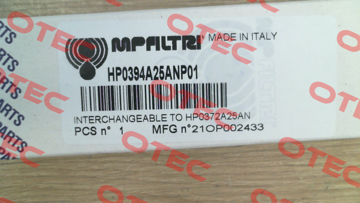 1652 / HP-039-4-A25-A-N-P01 MP Filtri