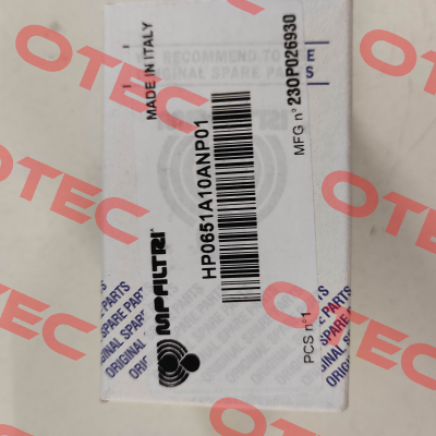 8HP0651A10ANP01 / HP-065-1-A10-A-N-P01 MP Filtri