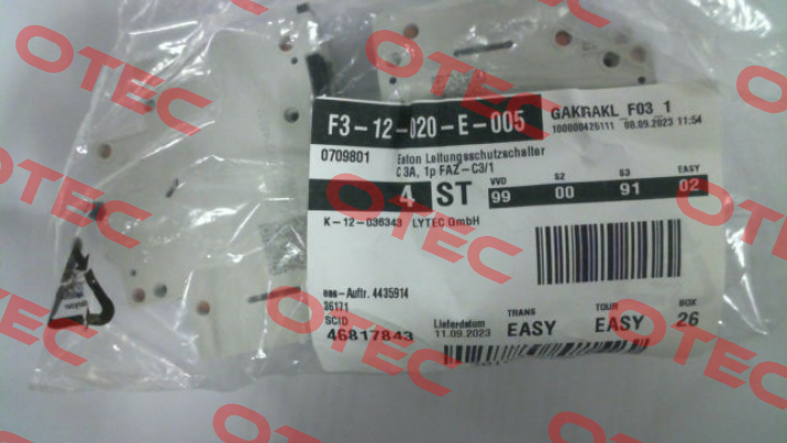 P/N: 278551 Type: FAZ-C3/1 Moeller (Eaton)